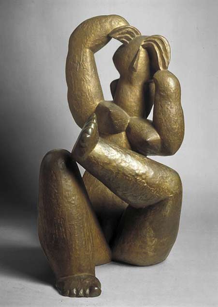Henri-Laurens-bronze nude female sculpture