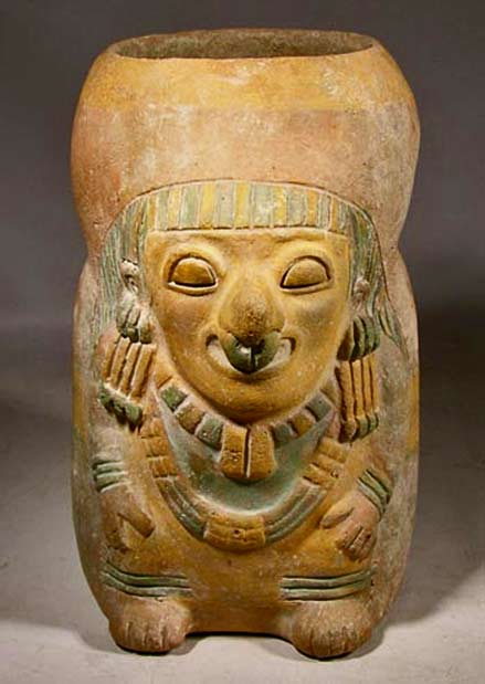 Jamacoaque ceramic Shaman Vessel-—-Ecuador 300BC 400AD