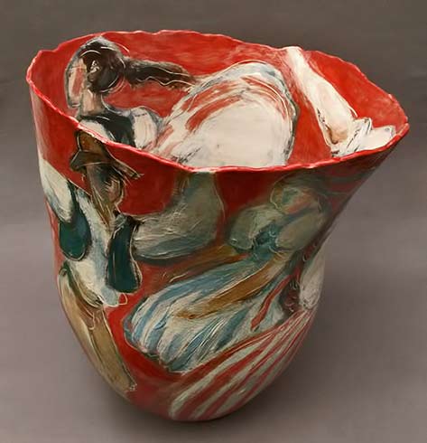 Jitka-Palmer-ceramic cup with dancing