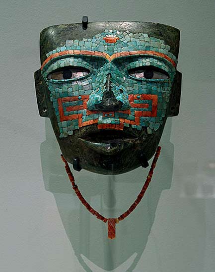 Mosaic Mask from Malinaltepec. Teotihuacan Exhibition