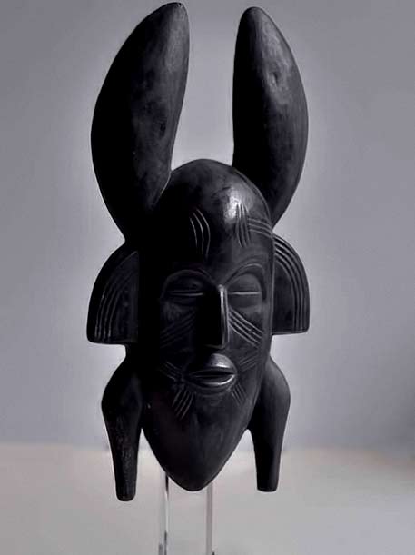 Black-African-Mask-by-Roger-Capron-1956