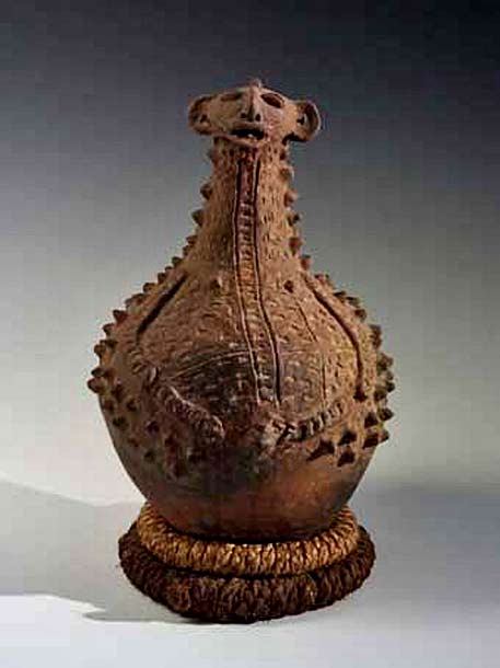 Nigerian ritual ceramic vessel