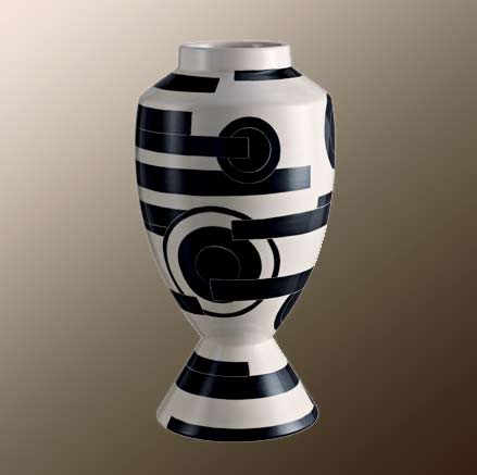 Black and White futuro_vase-Rometti