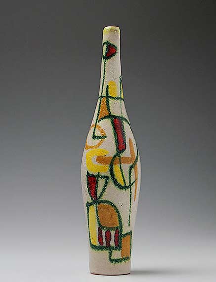 Mid Century Guido Gambone-italy-narrow-vase