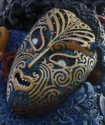 NZ Maori mask by Bob Christopher