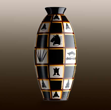 omeetti vase chess board decoration