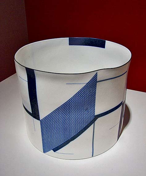 Ceramic 'Architectural Volume (Blue) 1', 2011 -Bodil Manz 