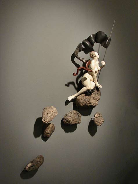 Cristina-Cordova-La-Conquista'-wall sculpture Ann-Nathan-Gallery