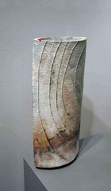 Dorte-Visby ceramic raku vase