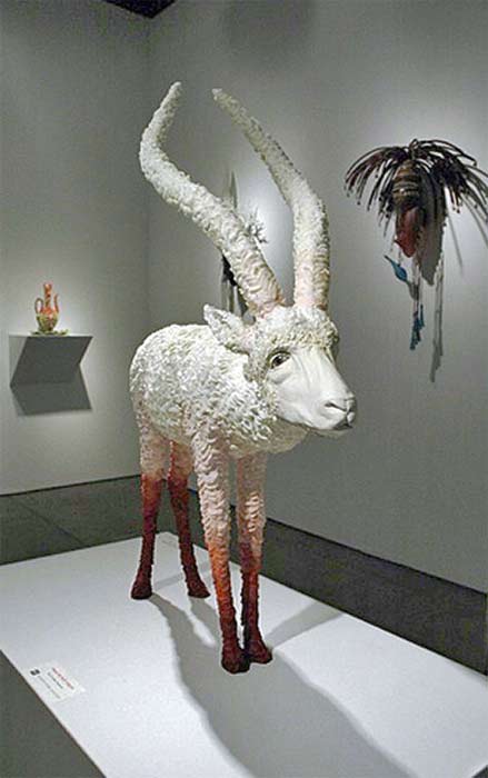 Lindsay-Pichasek long horned animal sculpture