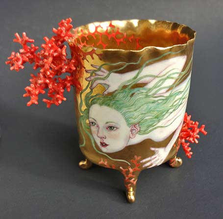 Tri footed mermaid cup_---Irina Zaytceva