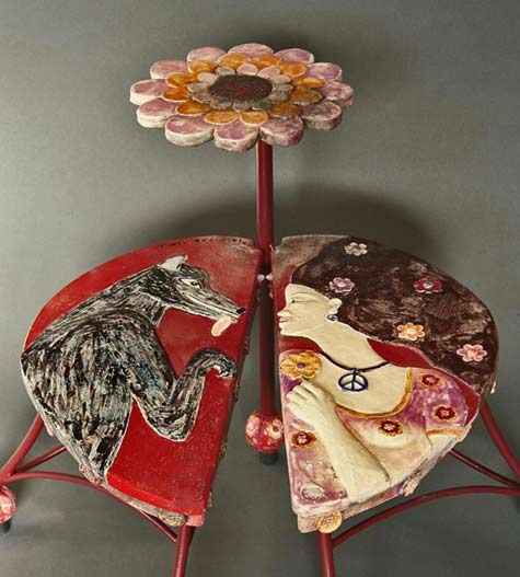 Agnès-Coupey-glazed ceramic-table