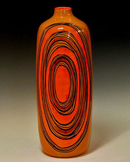 Bitossi for Raymor Bull's Eye Vase vintage