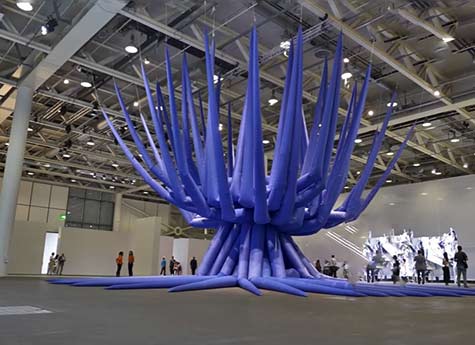 Blue-Star-Linz---Otto-Piene monumental abstract sculpture