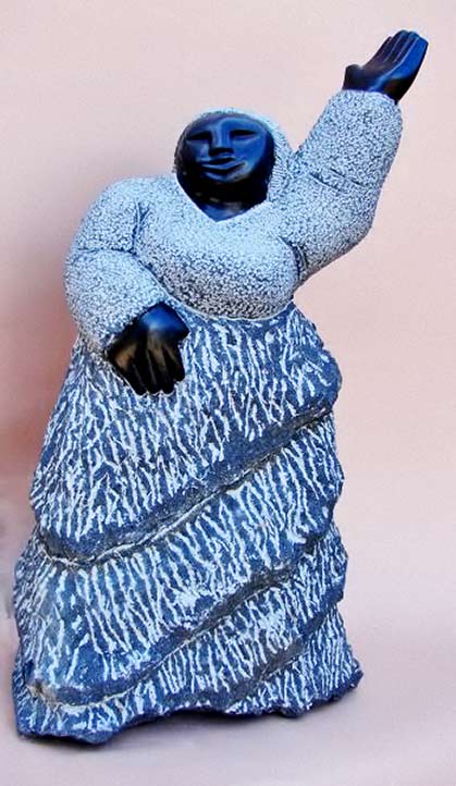 Colleen-Madamombe---Hello-h55cm A Zimbabwean woman waving hello