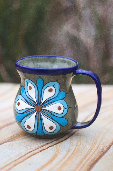 Flower motif coffee cup--Guatemala