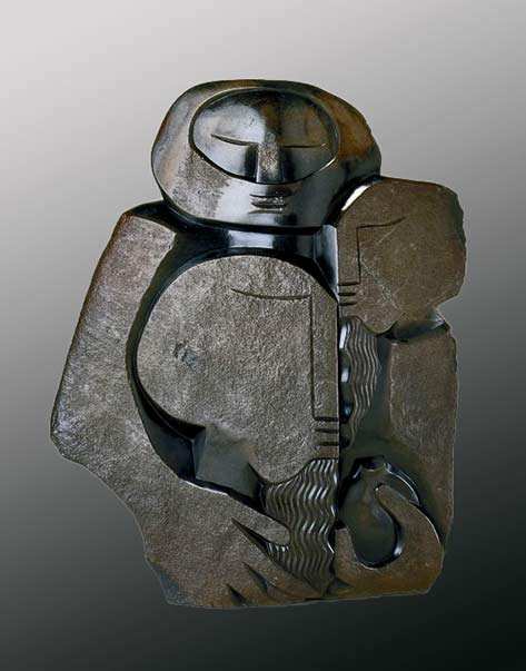 Nicholas Mukomberanwa (Zimbabwean, b. 1940), 'The Law Givers' 1998-1999; Indianapolis Museum of Art