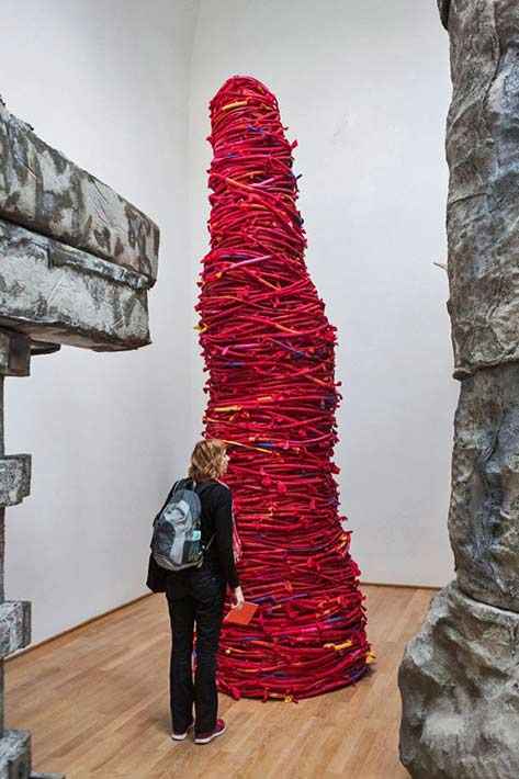 Phyllida Barlow’s sculptural installation, 'Folly,' in the British Pavilion.Credit Gianni Cipriano for The New York Times