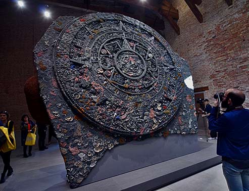 Mayan aztec time disc - Damien Hirst