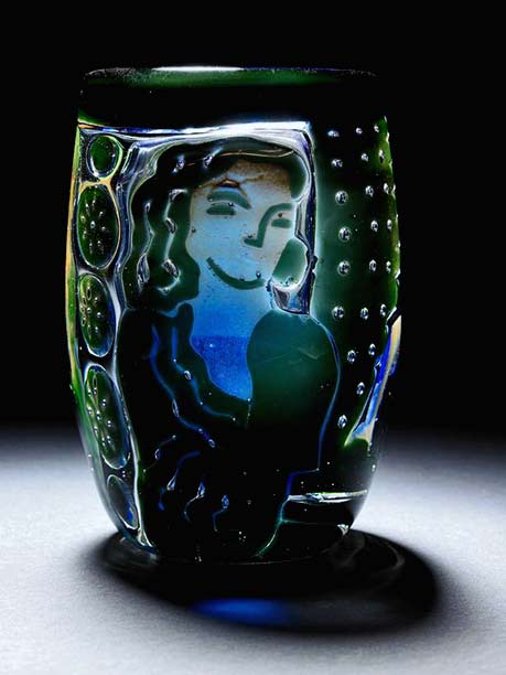 Edvin-Öhrström-(1906-1994),-Orrefors,-'Ariel'-Glass-Vase-