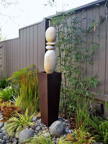 Gerald-Arrington-outdoor totem garden-fountain