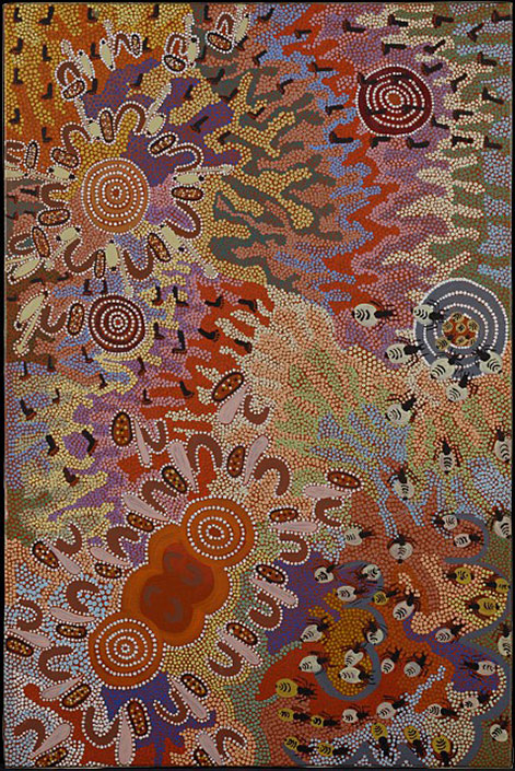 Magdalena Ungwanaka, Australian, 20th century Honey Ant Dreaming -- 1987 - Gift of the Estate of Fannie and Alan Leslie M.D., -- Hood Museum of Art, Dartmouth College