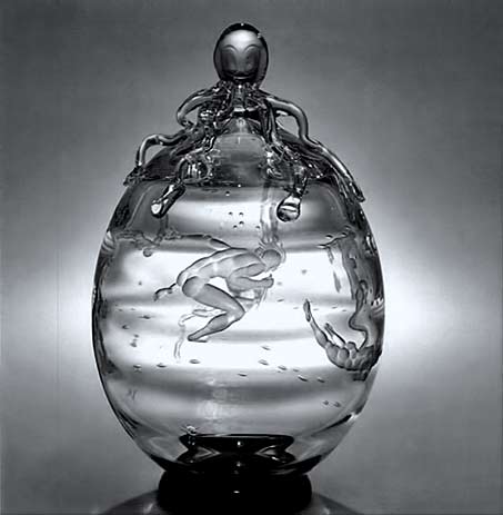 The-Pearlfisher glass lidded vessel1931
