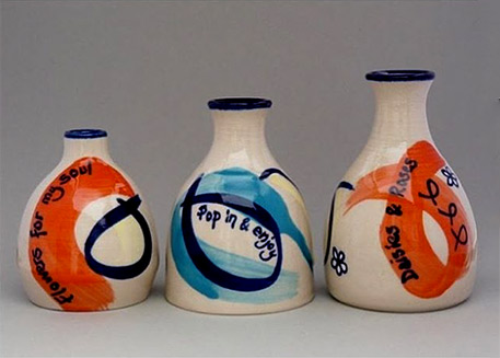 Three Posy Pots - Sharon Laslett