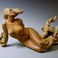 yellow---woman---Beverly Morrison---Ceramic Sculptor