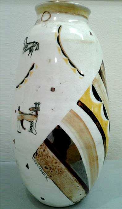 Agapanthus-Lisa-Liebermann - ceramic vase