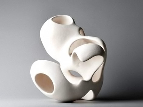 Dorothée Loriquet. white polymorphic sculpture