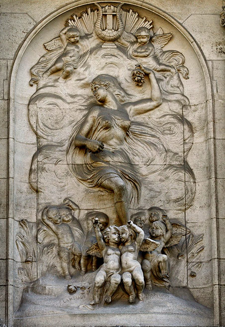 Brussels-Avenue-Molière-Bas-relief-de-Jef-Lambeaux - art nouveau