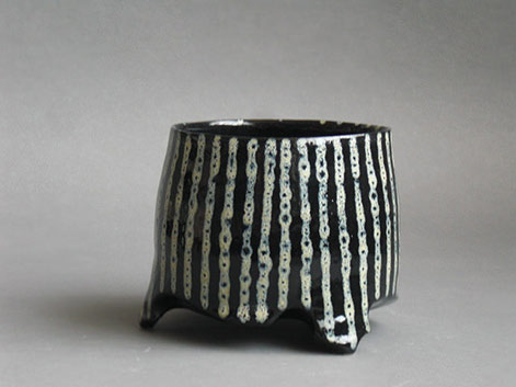 Nicolas-Raguin black and white striped cup