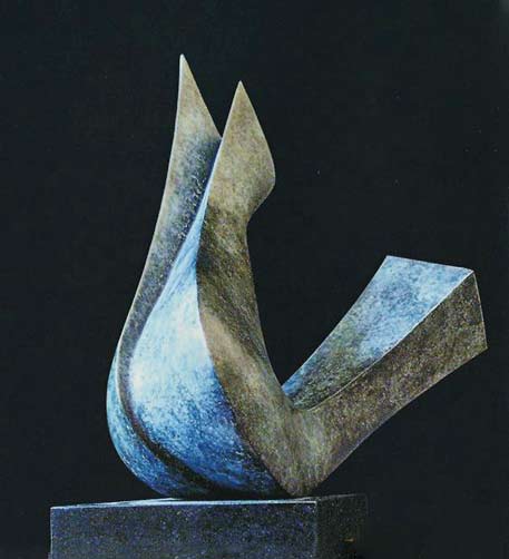 Abstract dove sculpture-dynamische-vorm.-Vogel-abstrater