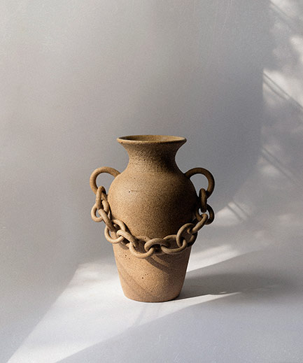 Ceramic Chain Vase--Nicolette-Johnson