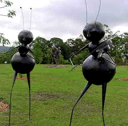 Contemporary sculpture musicians Galeria-Aniela-Sculpture-Park