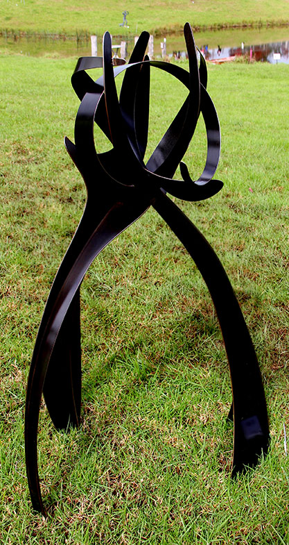 Metalicus-floribunda-Jen-Mallison black metal abstract sculpture