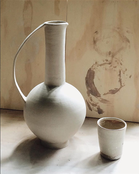 Nicolette-Johnson-white ceramic jug-and-cup