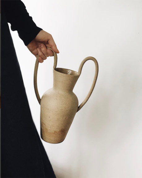 Nicolette-Johnson--twin handled pottery-vase