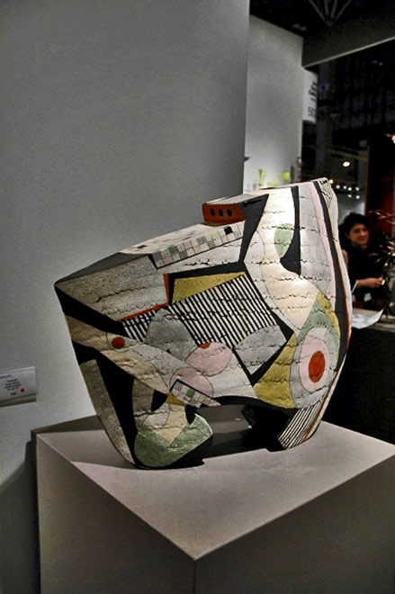 Sheryl Zacharia-abstract ceramic vessel
