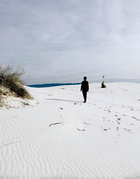 White-Sands-Nicolette-Johnson -- photo of solitary person on beach