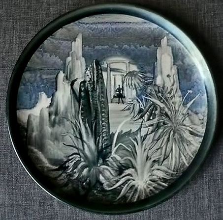Barocco decorative plate- Jacques-Massard-and Richard-Tarone)---(French)