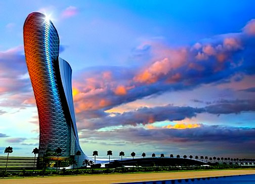 Curvy Capital-Gate-Building-Abu-Dhabi