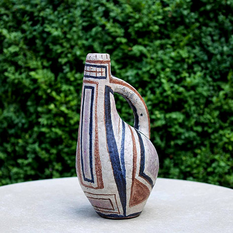 German-Art-Pottery-Ceramic-Pitcher-by-Roman-Elsold,-1958-Modern-Design-Connection