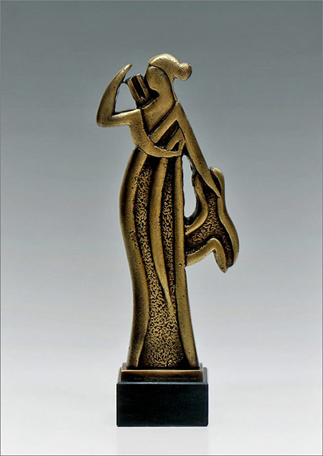 Modern-Artemis-Bronze-Sculpture by GReek sculptor Yiannis-Nanouris