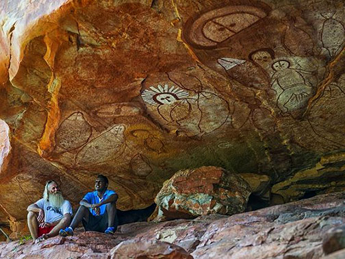 Aboriginal-Rock-Art-dreamtime-Wandjina paintings