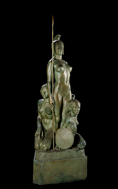 Hippolyta-and-the-Amazons-defeating-Theseus---Jean-Broome-Norton 1933-Australian sculpture
