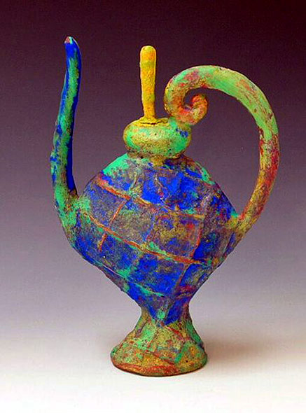 Ceramic teapot -- Linda Hoffhine