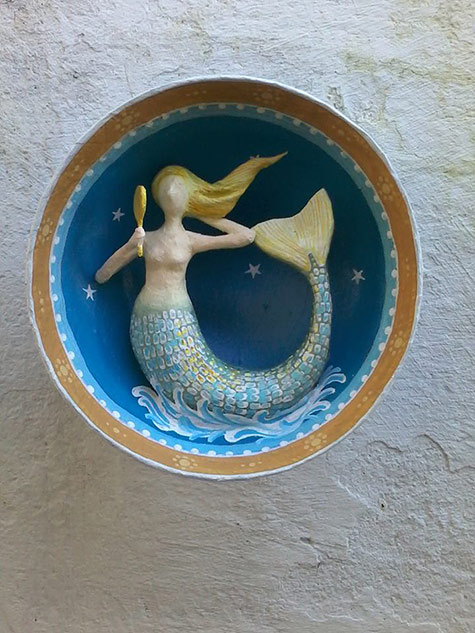 Papel pra toda Obra - circular mermaid wall art 