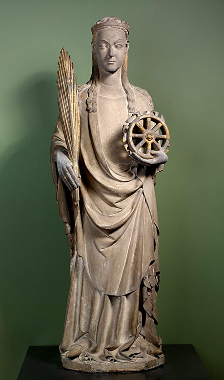 St-Catherine-Spain-Catalan-1350 full size female sculpture